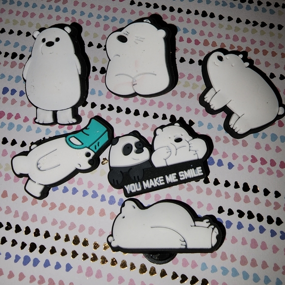 Brand new We Bare Bears Croc Jibbitz Charms-17pcs - Picture 4 of 5